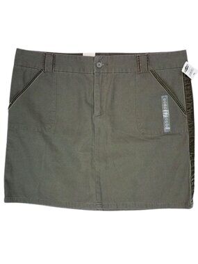 OLD NAVY Low Waist Army Green Skirt Women's 18 - 100% Cotton